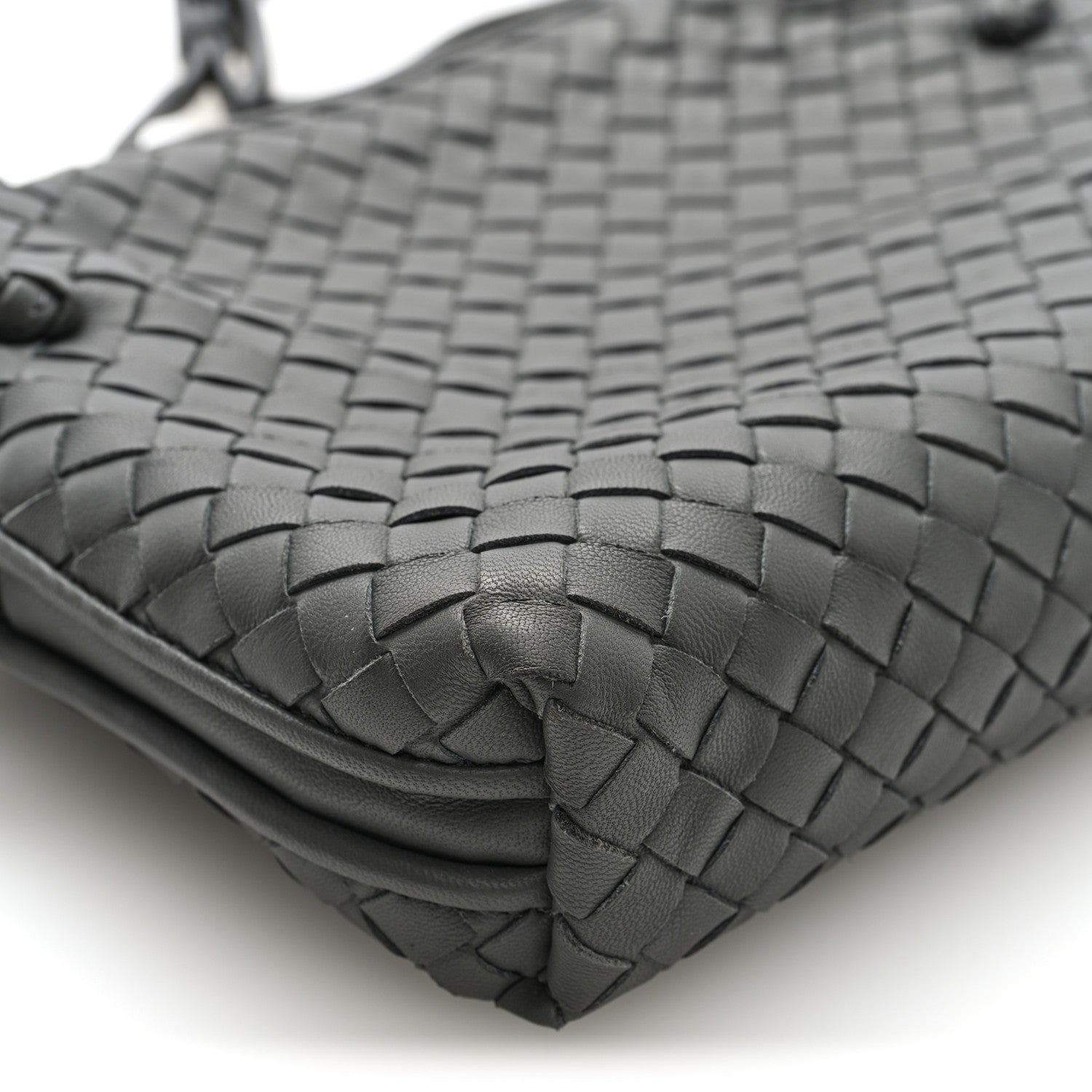 Bottega Veneta Nappa Intrecciato Nodini Crossbody Messenger New Light Grey 9 of 10