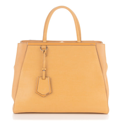 Fendi Vitello Elite Flamingo Regular 2Jours Tote Giallo Alchemy 1 of 7