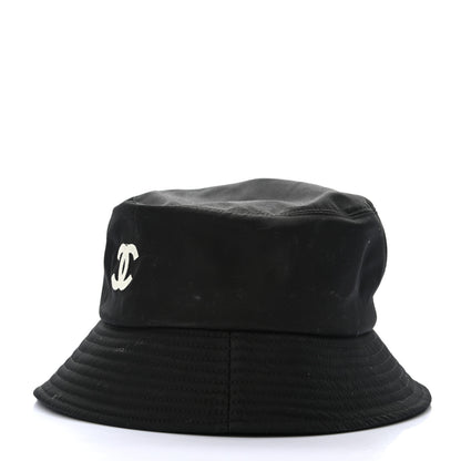 Chanel Cotton CC Bucket Hat M Black 4 of 8
