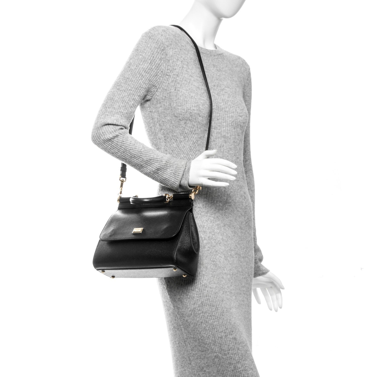 Dolce & Gabbana Dauphine Medium Miss Sicily Satchel Black 2 of 6
