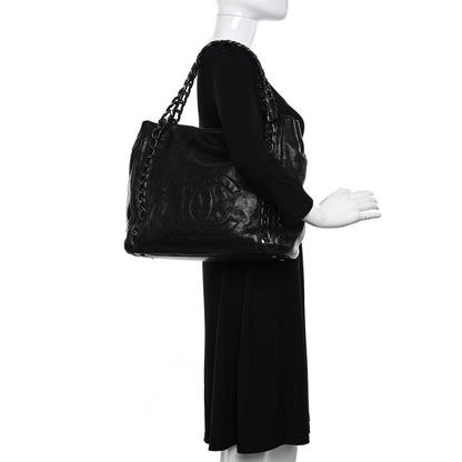Chanel Glazed Calfskin Modern Chain Tote Black 2 of 12