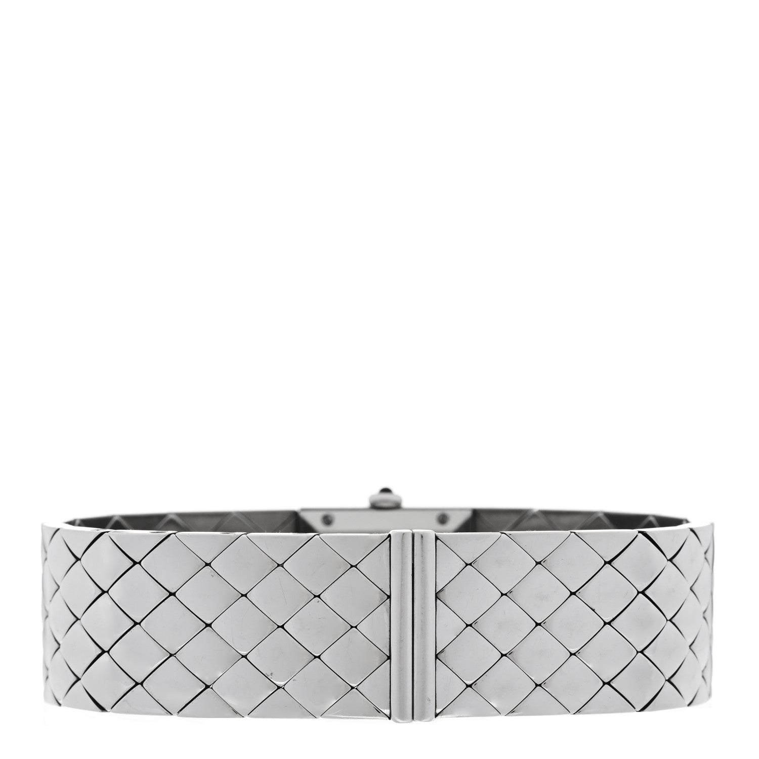 Chanel Stainless Steel Diamond 19mm Matelasse Quartz Watch 3 of 5