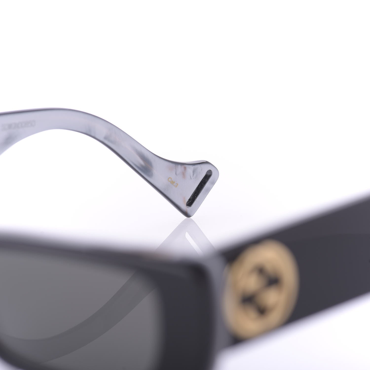 Gucci Acetate Rectangular Sunglasses GG0516S Black 7 of 12