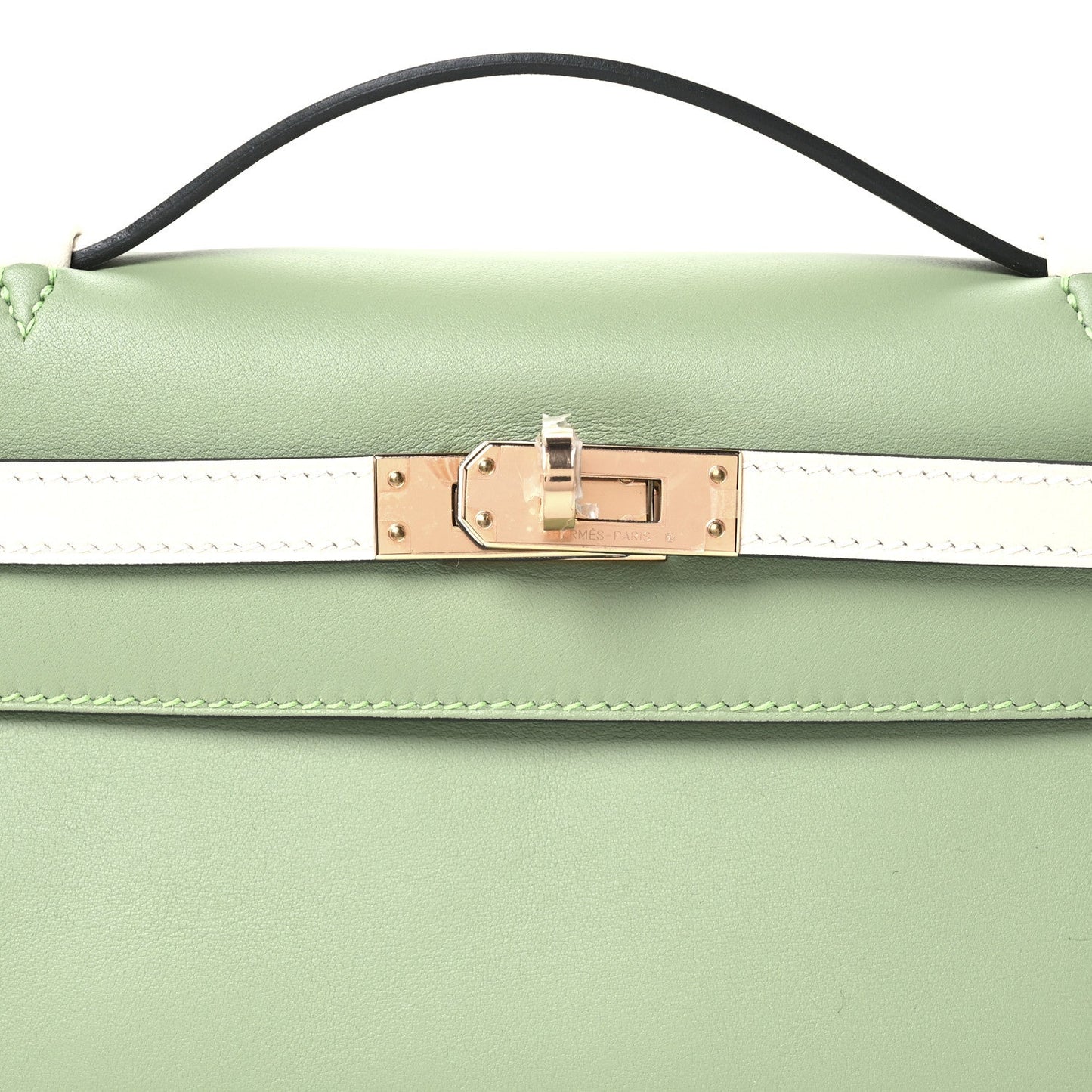Swift Horseshoe Kelly Pochette Clutch Vert Criquet Nata