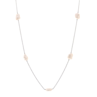 Tiffany Platinum Freshwater Cultured Pearl 6-7mm Elsa Peretti Pearls By The Yard Necklace 1 of 5