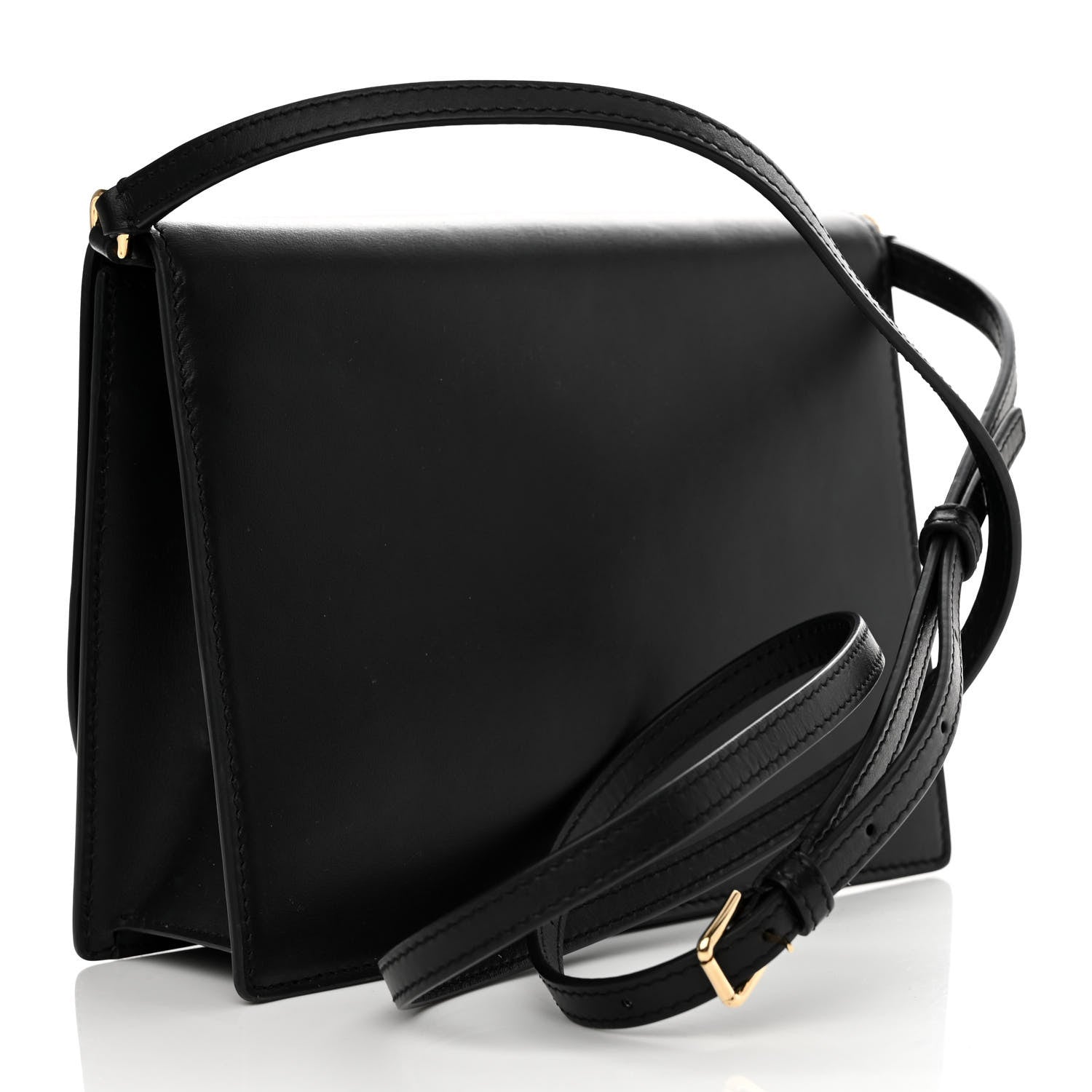Dolce & Gabbana Calfskin DG Logo Flap Crossbody Bag Black 3 of 11