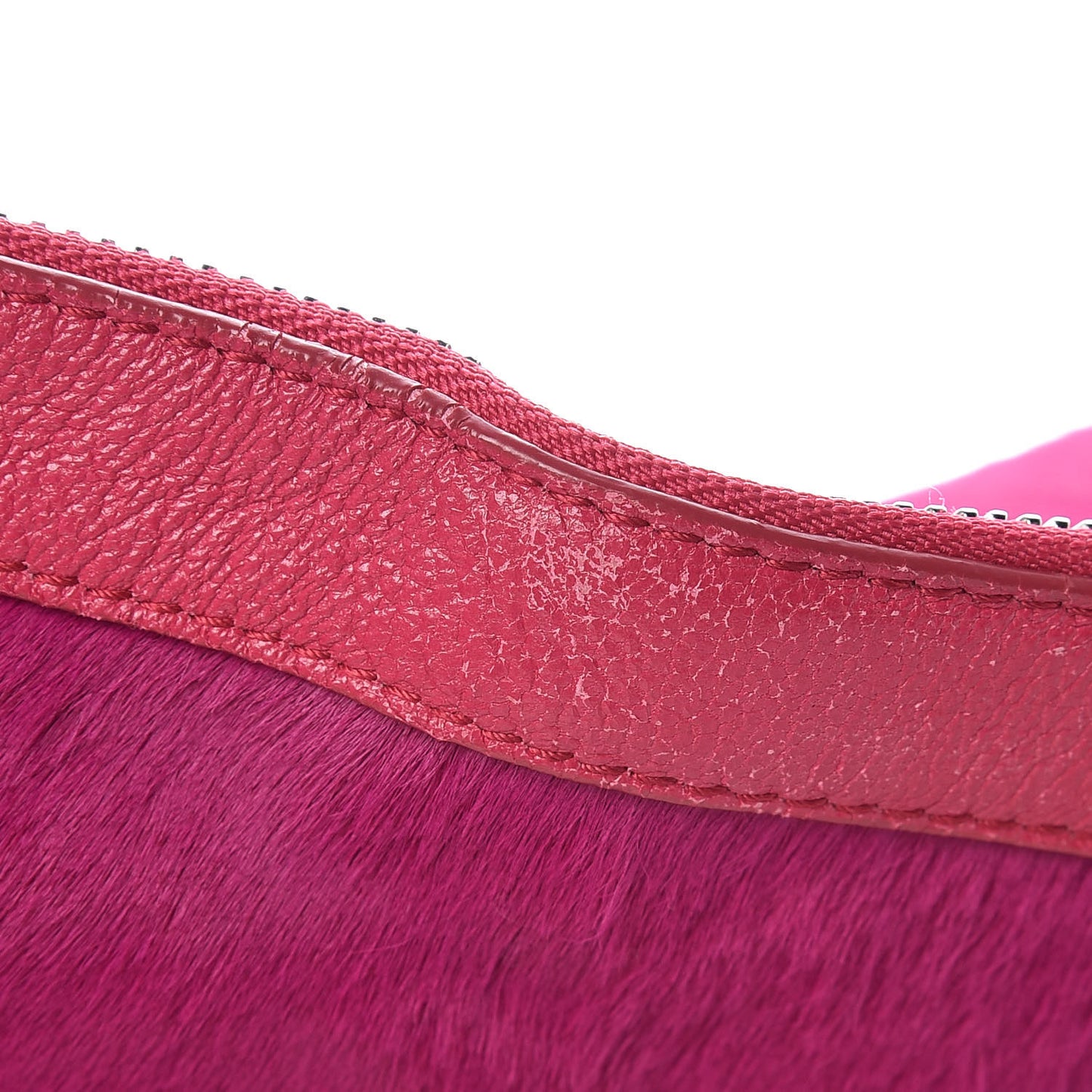 Calfskin De Manta Clutch Fuchsia