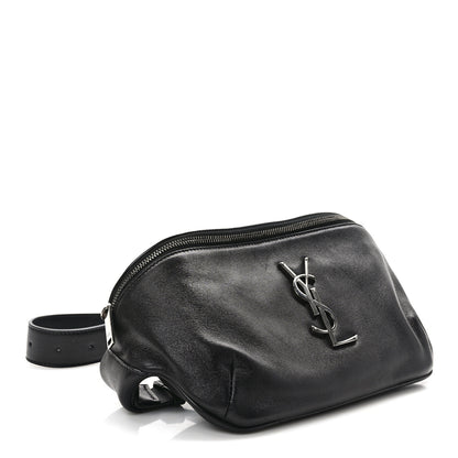 Saint Laurent Calfskin Monogram Belt Bag Black 4 of 8