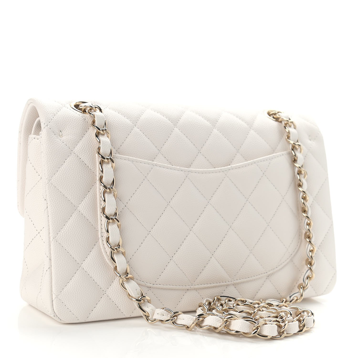 Chanel Caviar Quilted Small Double Flap White 2 of 8