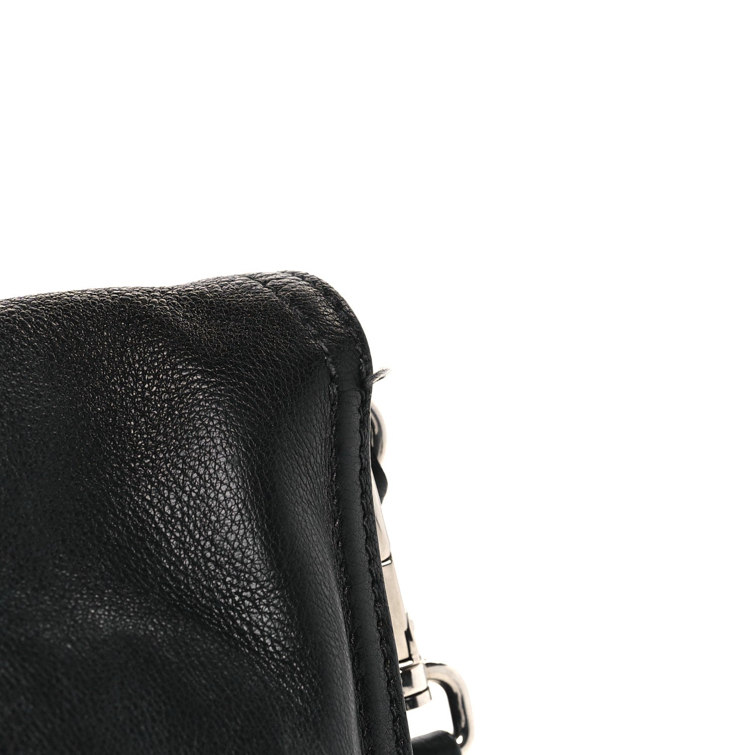 Prada Glace Calf Etiquette Flap Black Astrale 9 of 9