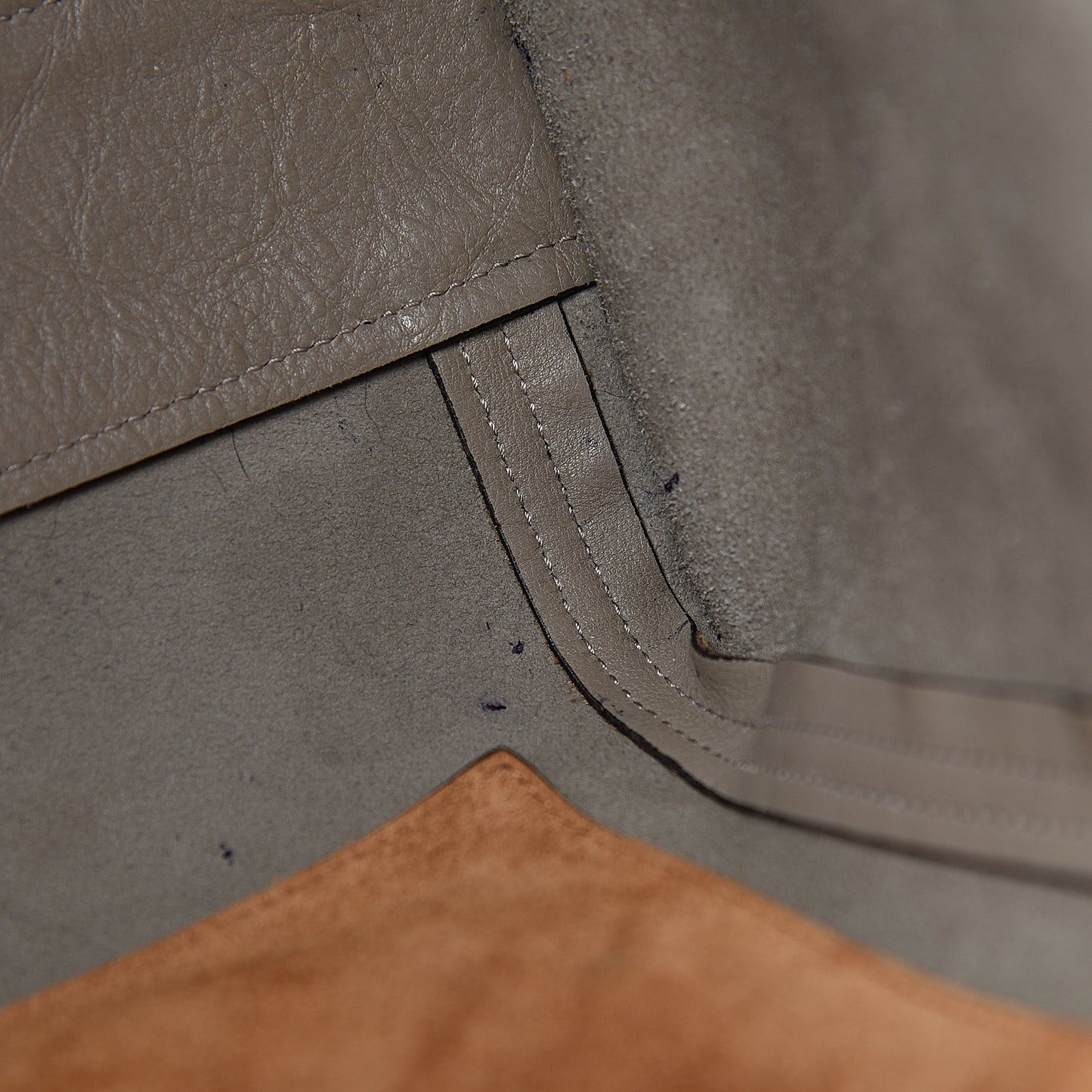 Smooth Calfskin Medium Milo Shopping Tote Motty Grey