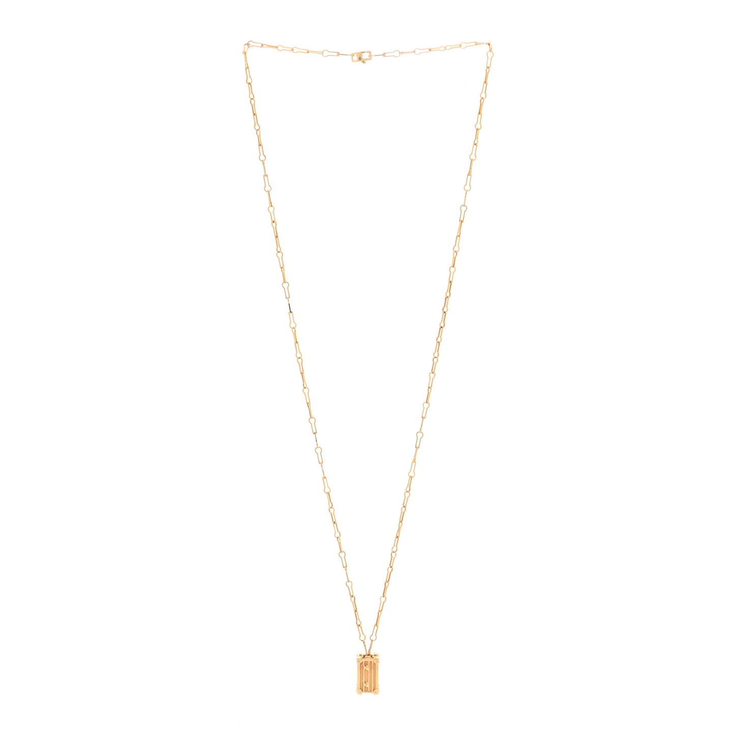 18K Yellow Gold Petite Malle Pendant Necklace