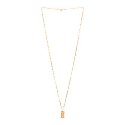 Louis Vuitton 18K Yellow Gold Petite Malle Pendant Necklace 3 of 5