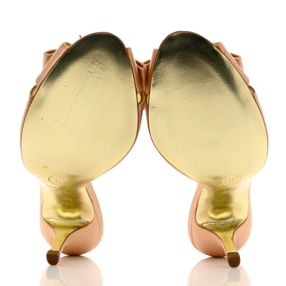 Chanel Satin Crystal Mules 35 Beige 5 of 12