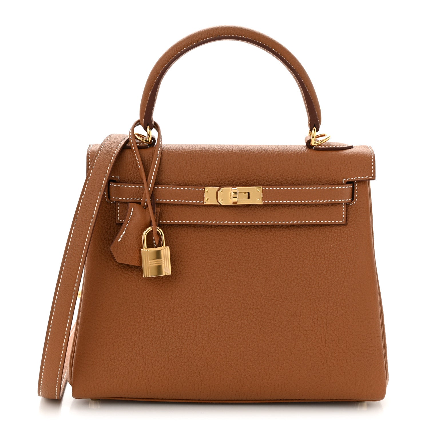 Hermes Togo Kelly Retourne 25 Gold 1 of 11
