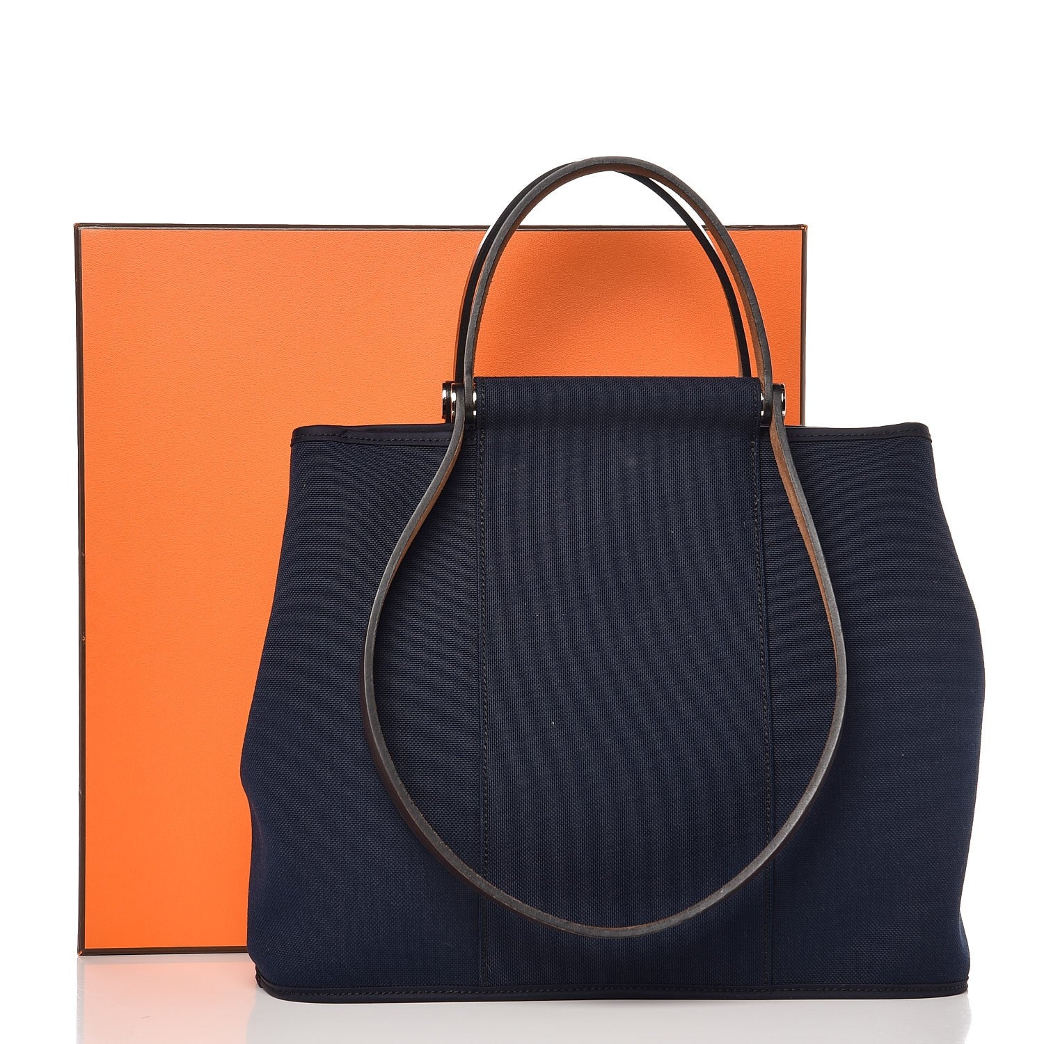 Hermes Toile Cabag 32 PM Bleu Marine 8 of 8