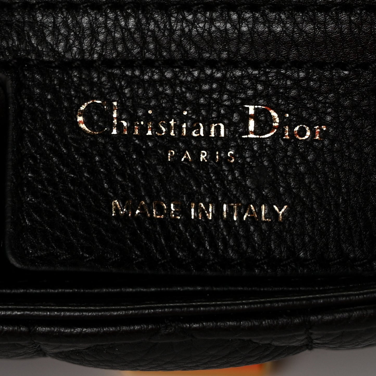 Calfskin Cannage Small Caro Bag Black