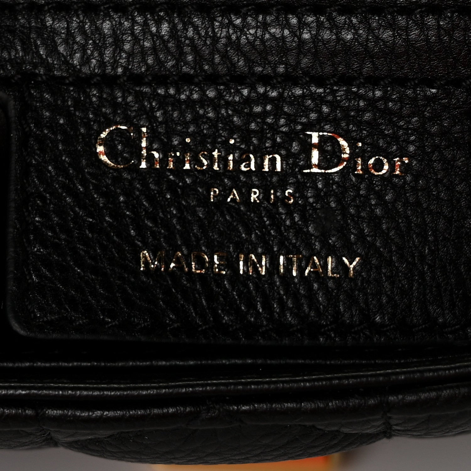 Christian Dior Calfskin Cannage Small Caro Bag Black 6 of 10