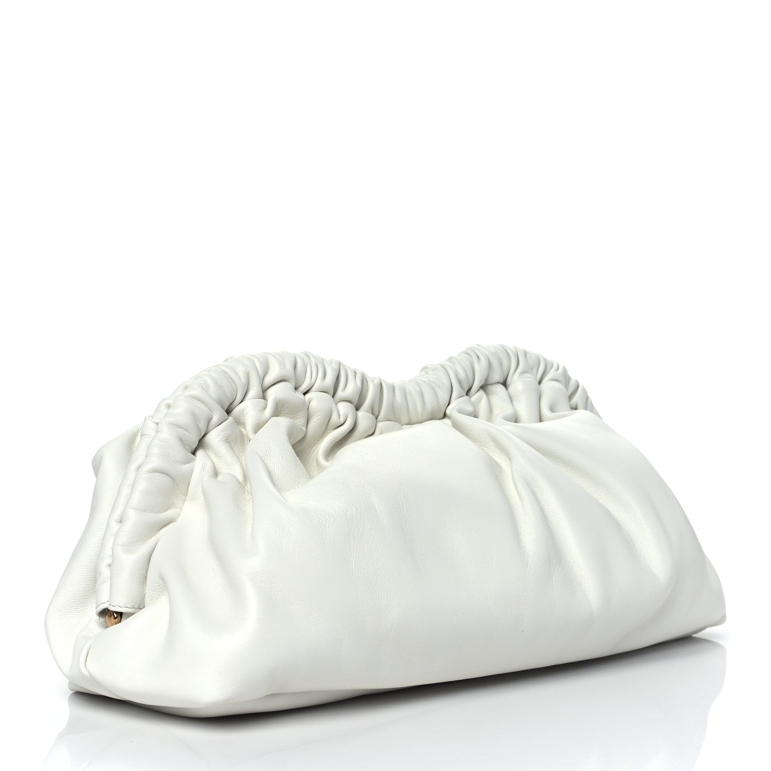 Mansur Gavriel Lambskin Cloud Clutch White 3 of 9
