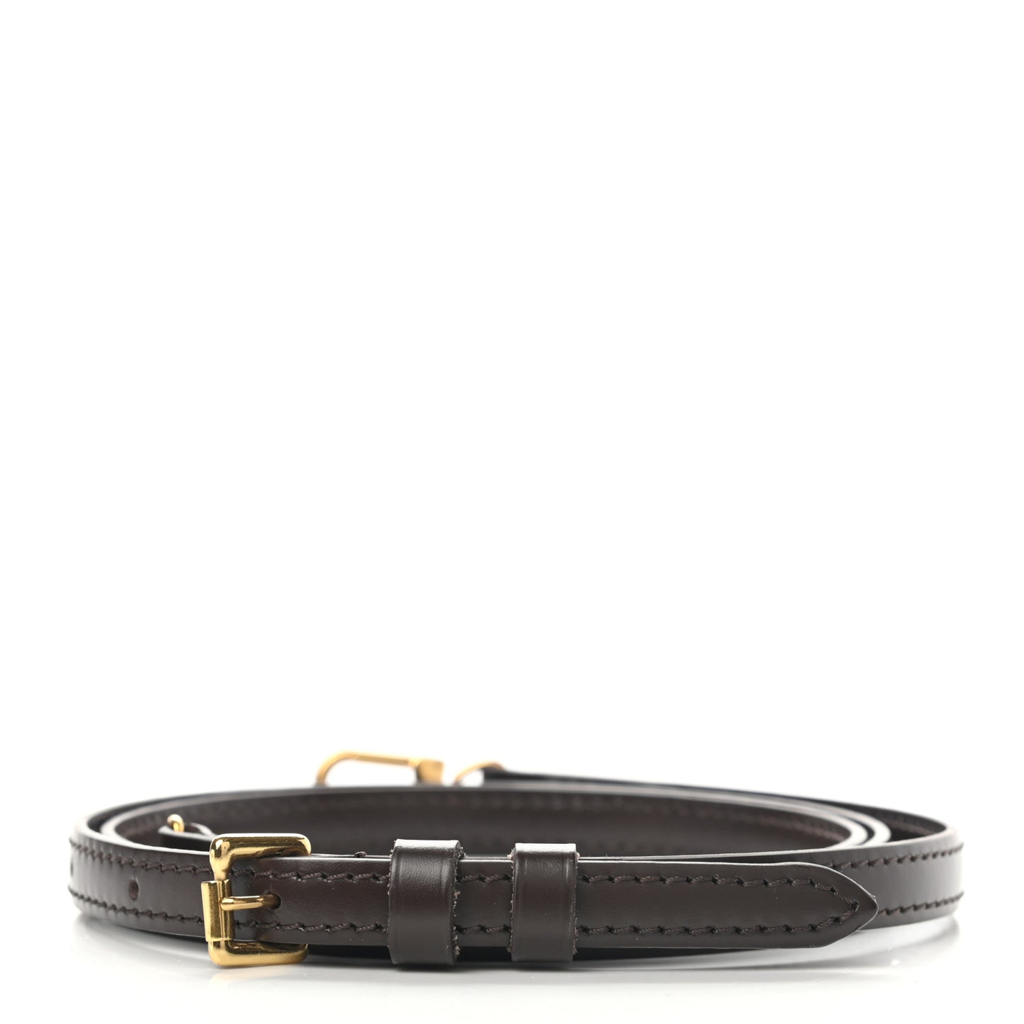 Calfskin 12mm Adjustable Shoulder Strap Brown