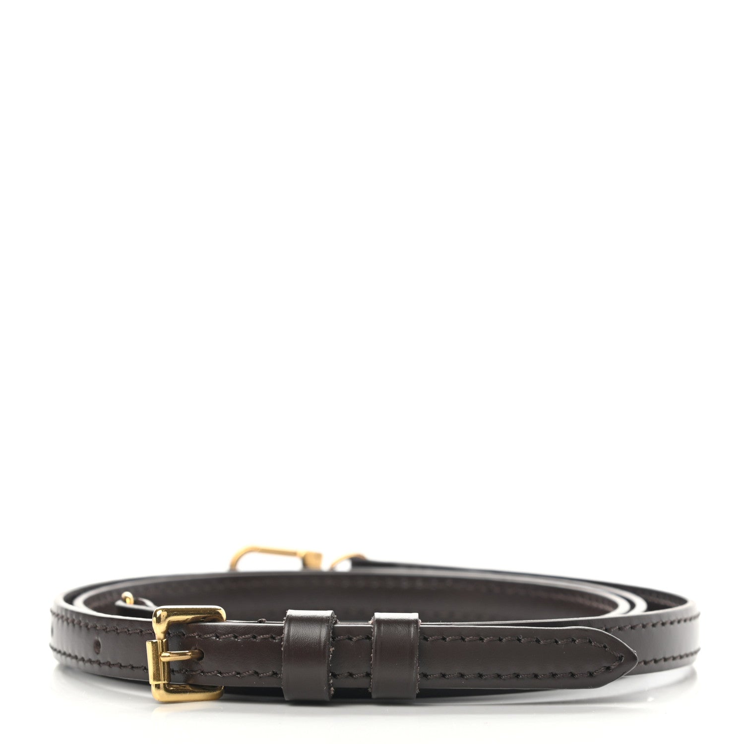 Louis Vuitton Calfskin 12mm Adjustable Shoulder Strap Brown 2 of 5