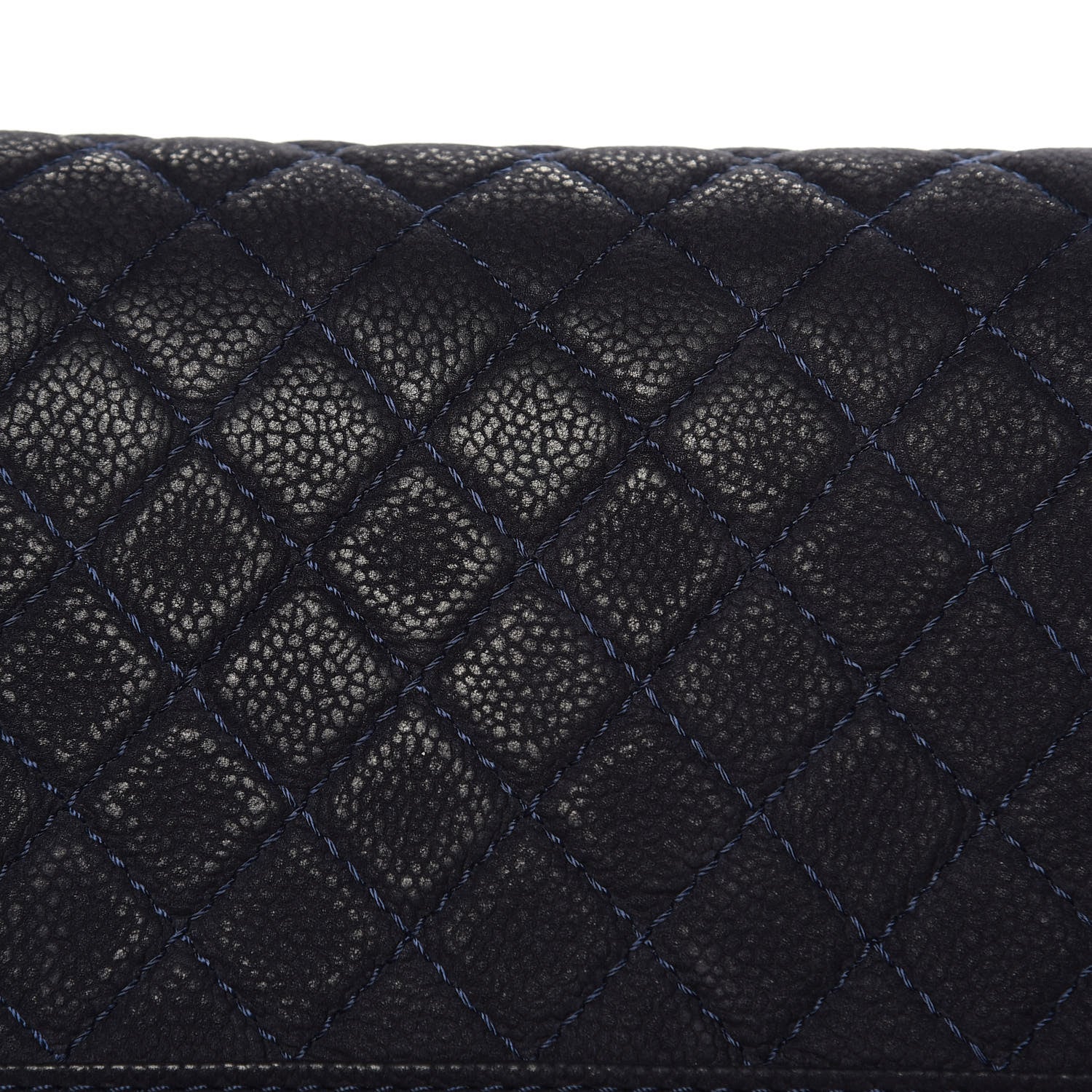 Chanel Iridescent Caviar Quilted Medium Boy Flap Navy 11 of 17