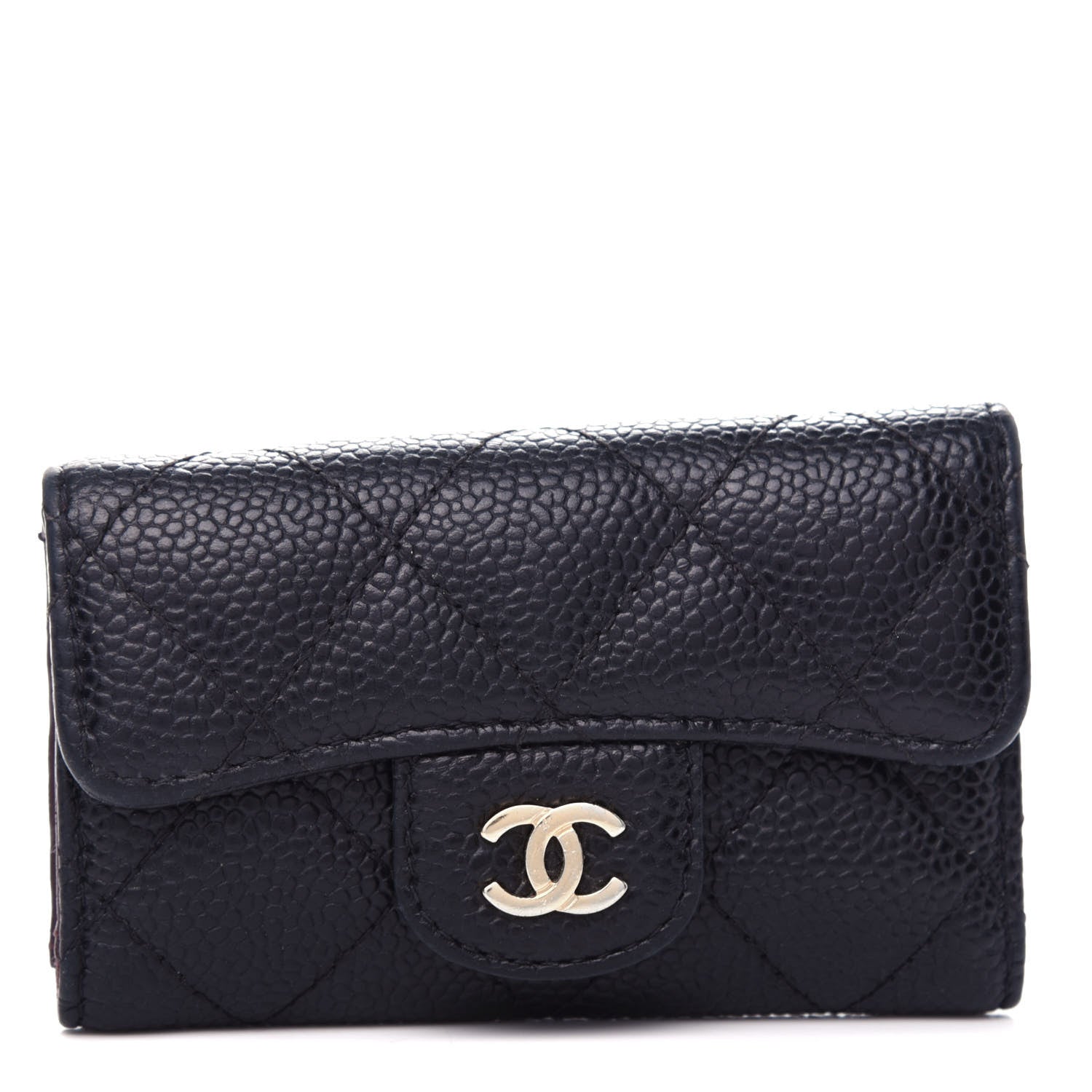 Chanel Caviar Quilted 6 Key Holder Black 1 of 9
