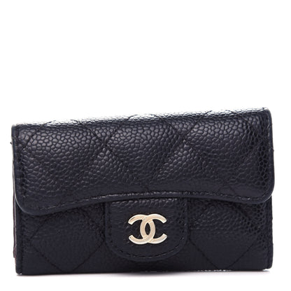 Chanel Caviar Quilted 6 Key Holder Black 1 of 9