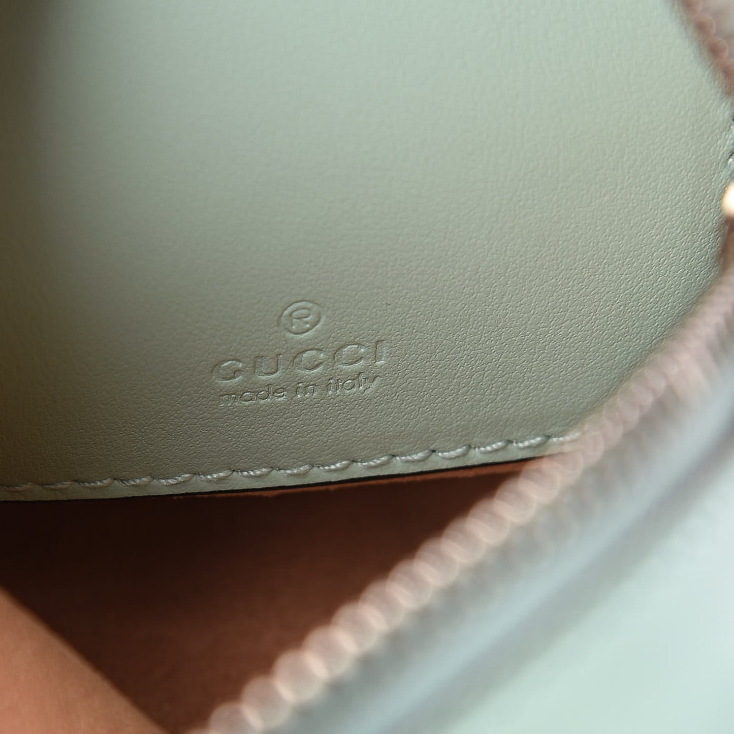 Calfskin Matelasse Mini GG Marmont Crossbody Bag Water Green