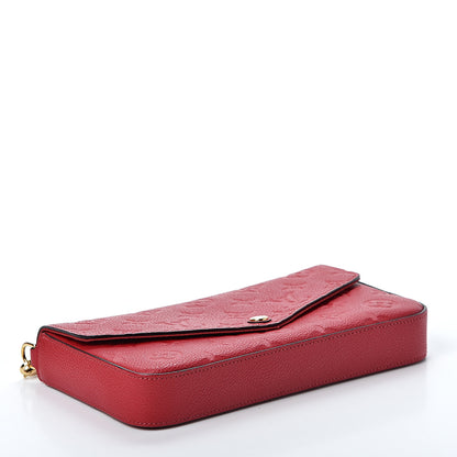 Louis Vuitton Empreinte Pochette Felicie Chain Wallet Scarlet 3 of 12