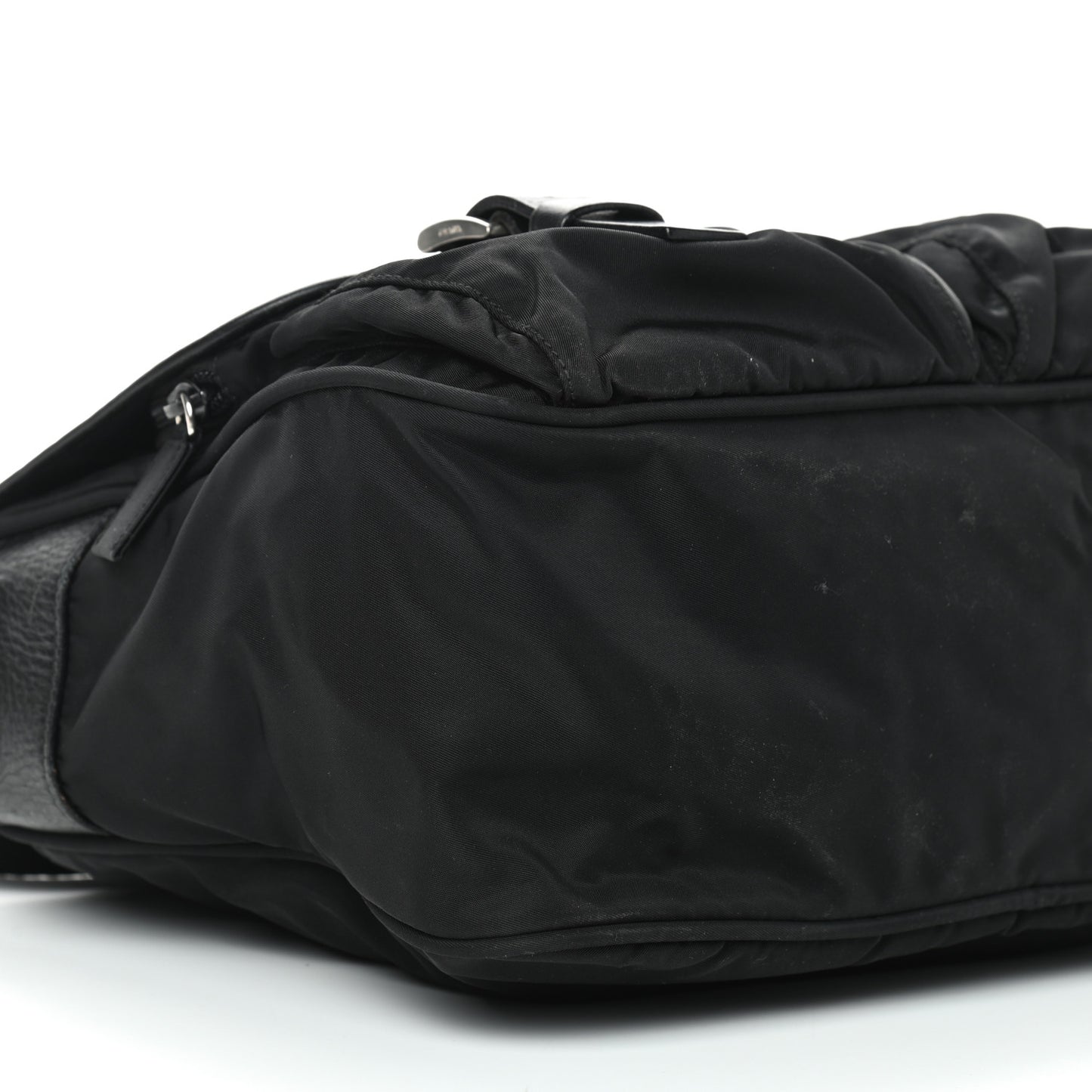 Nylon Vela Messenger Bag Black