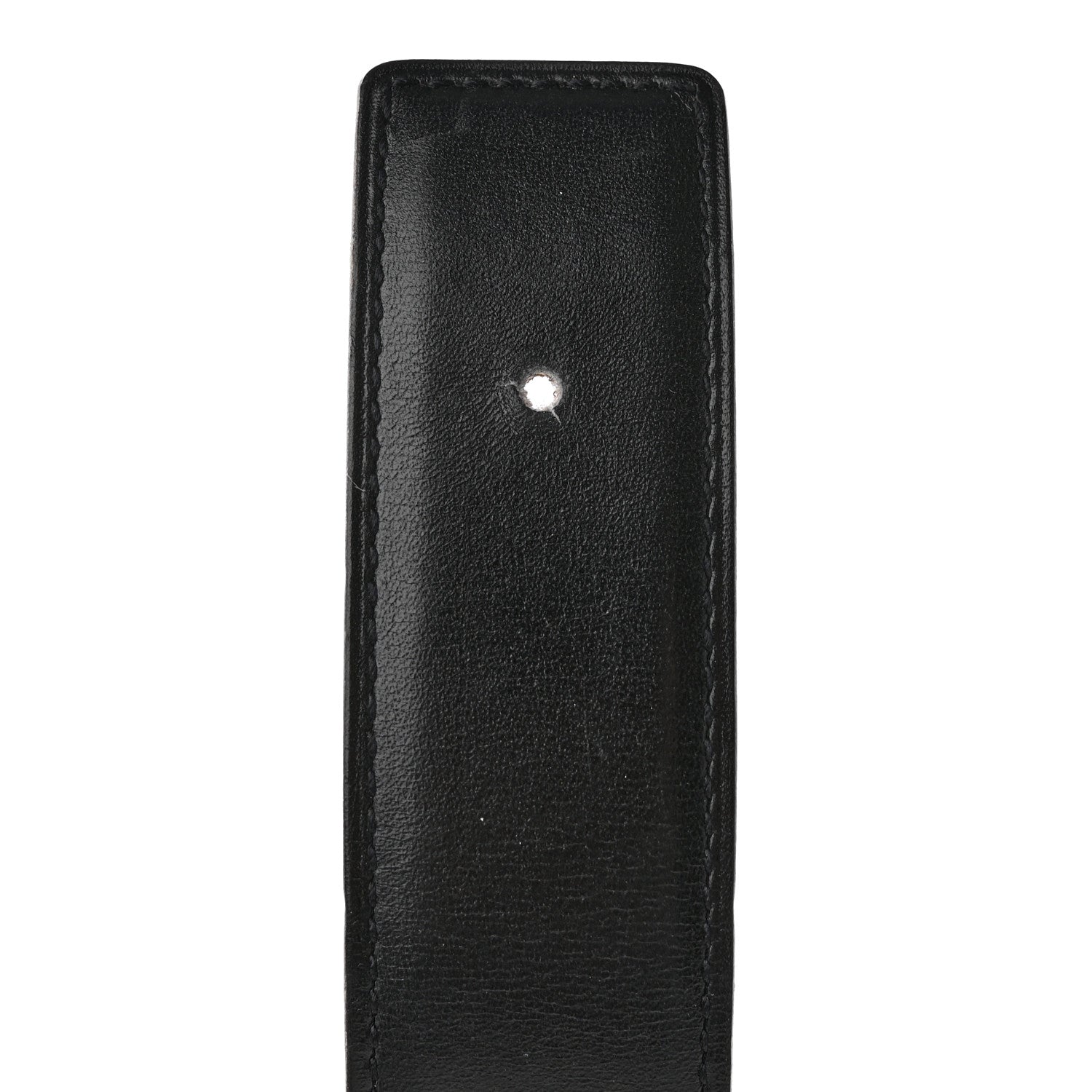 Hermes Box Courchevel Belt Strap 75 30 Black Noisette 7 of 8