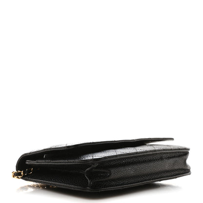 Chanel Caviar Quilted Wallet On Chain WOC Black 4 of 11
