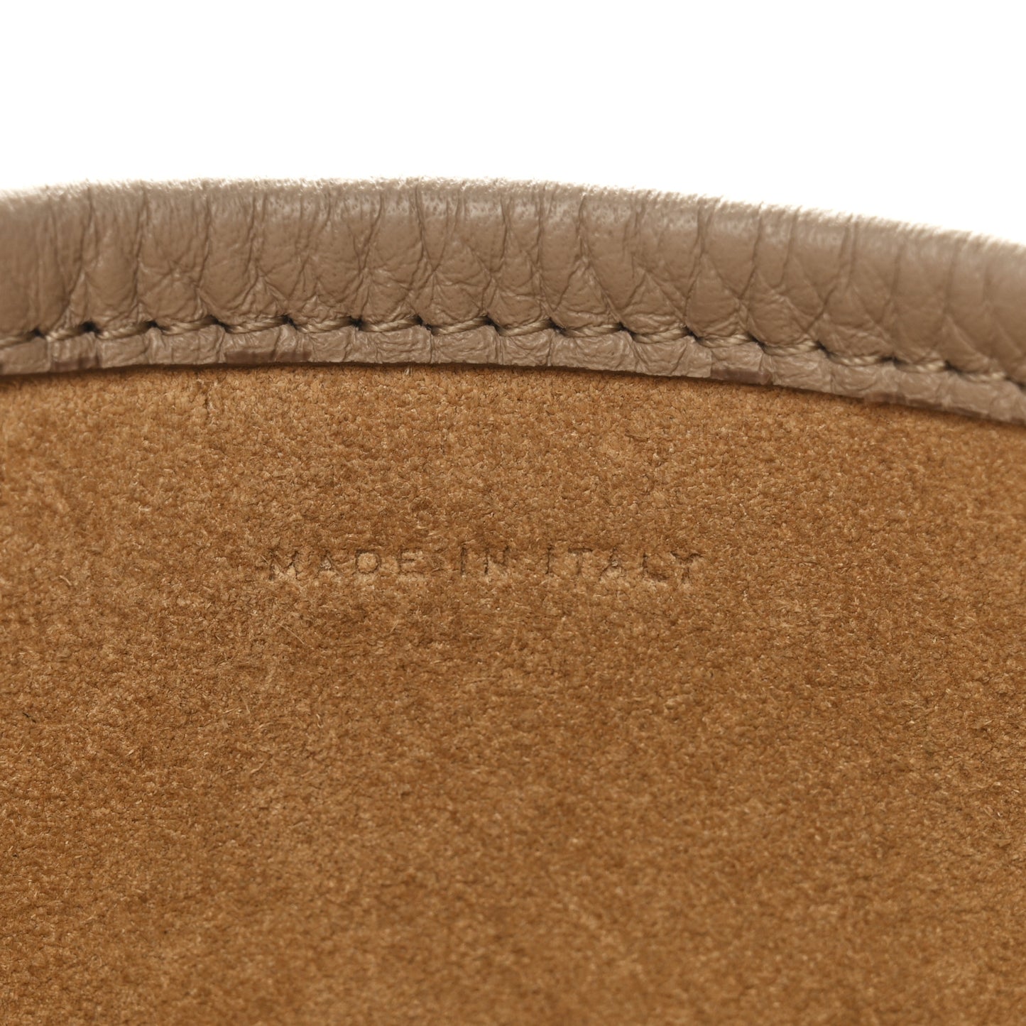 Grained Calfskin Medium N/S Park Tote Dark Taupe
