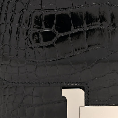 Hermes Shiny Alligator Constance 18 Black 8 of 11