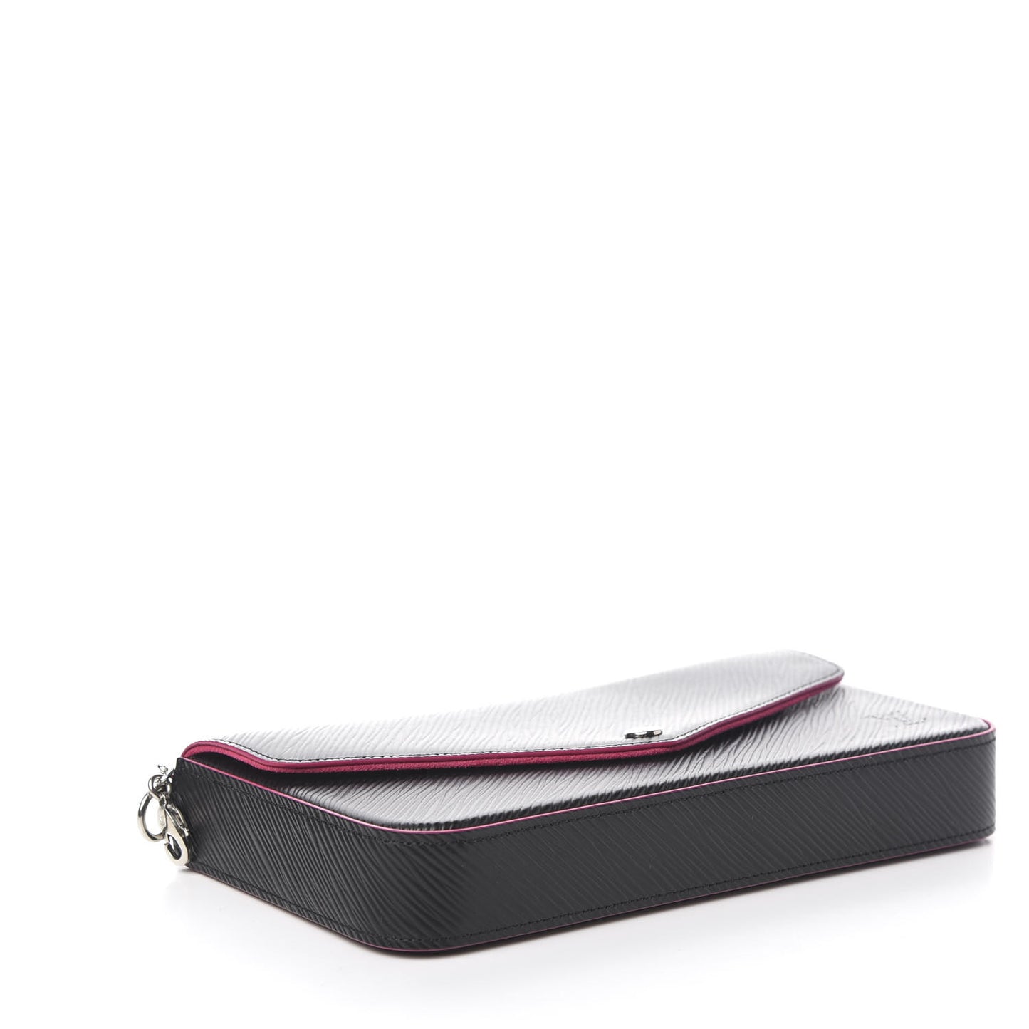 Epi Pochette Felicie Black Hot Pink