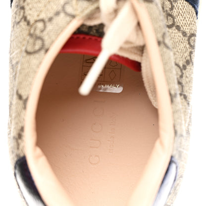 Gucci GG Supreme Monogram Womens Ace Low-Top Sneaker 37 Beige 9 of 10