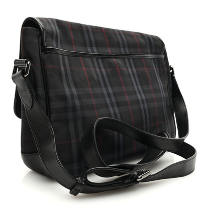 Burberry Nylon Smoked Check Messenger Bag 3 of 9