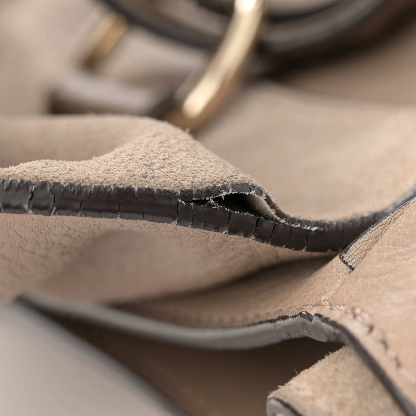 Suede Calfskin Medium Faye Backpack Motty Grey