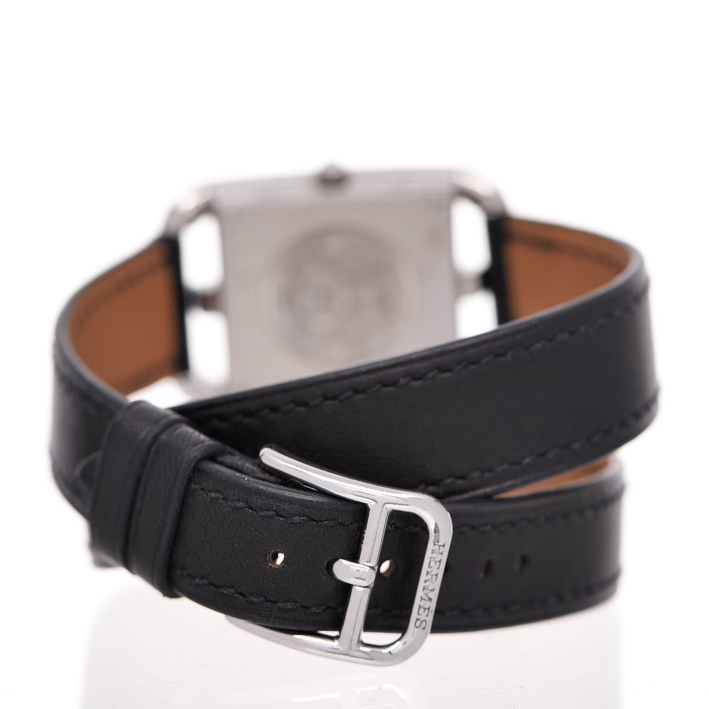 Stainless Steel Barenia Diamond Bezel Mother of Pearl 23mm Cape Cod Double Tour Quartz Watch Noir