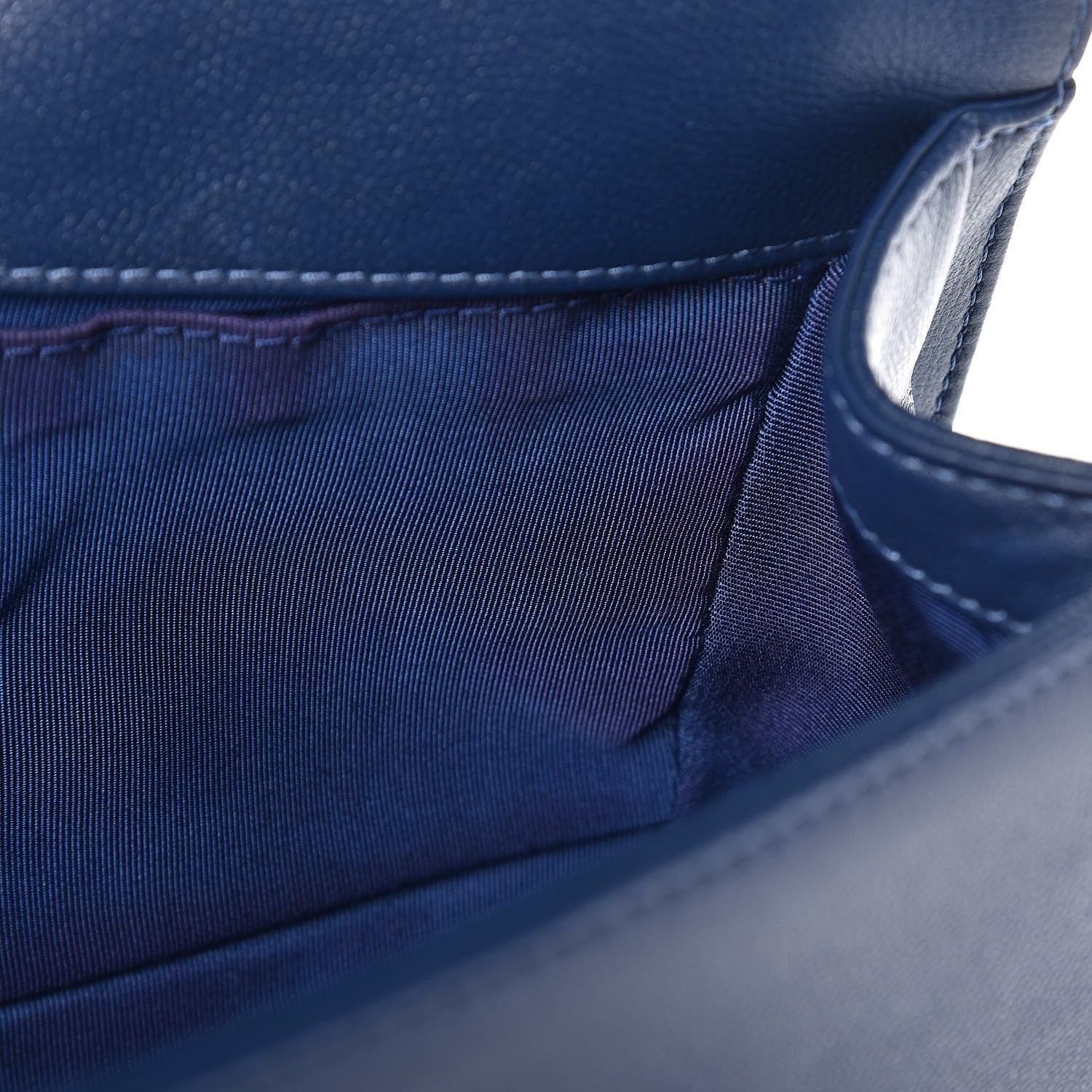 Chanel Caviar Quilted Medium Boy Flap Dark Blue 9 of 11