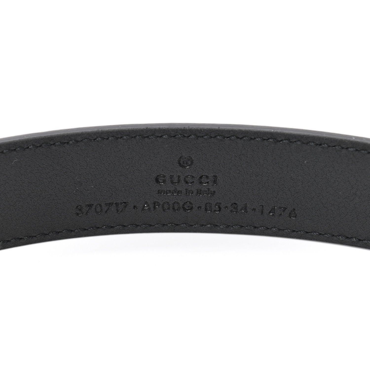Gucci Moon Calfskin Interlocking G 25mm Belt 85 34 Black 3 of 3