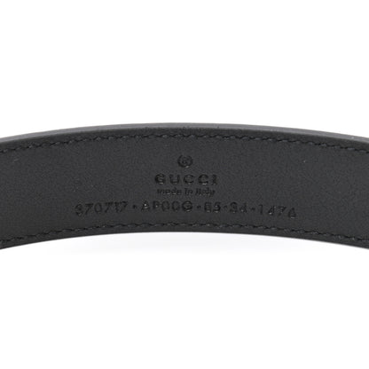 Gucci Moon Calfskin Interlocking G 25mm Belt 85 34 Black 3 of 3
