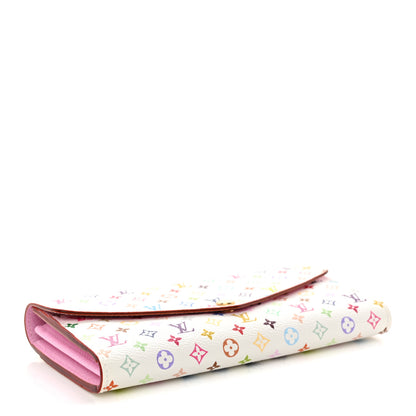 Louis Vuitton Monogram Multicolor Sarah Wallet NM White Litchi 4 of 7