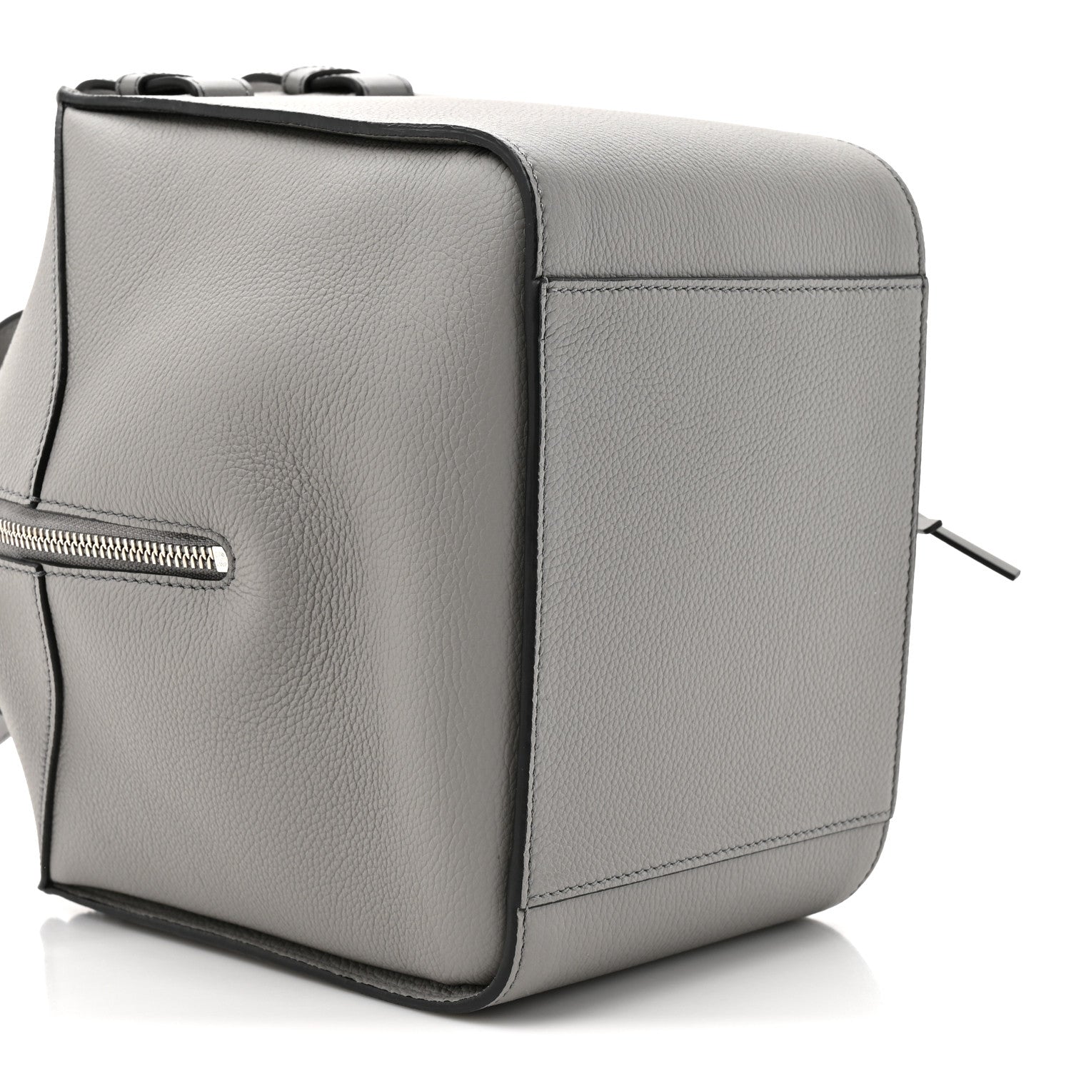 Loewe Grained Calfskin Mini Hammock Shoulder Bag Pearl Grey