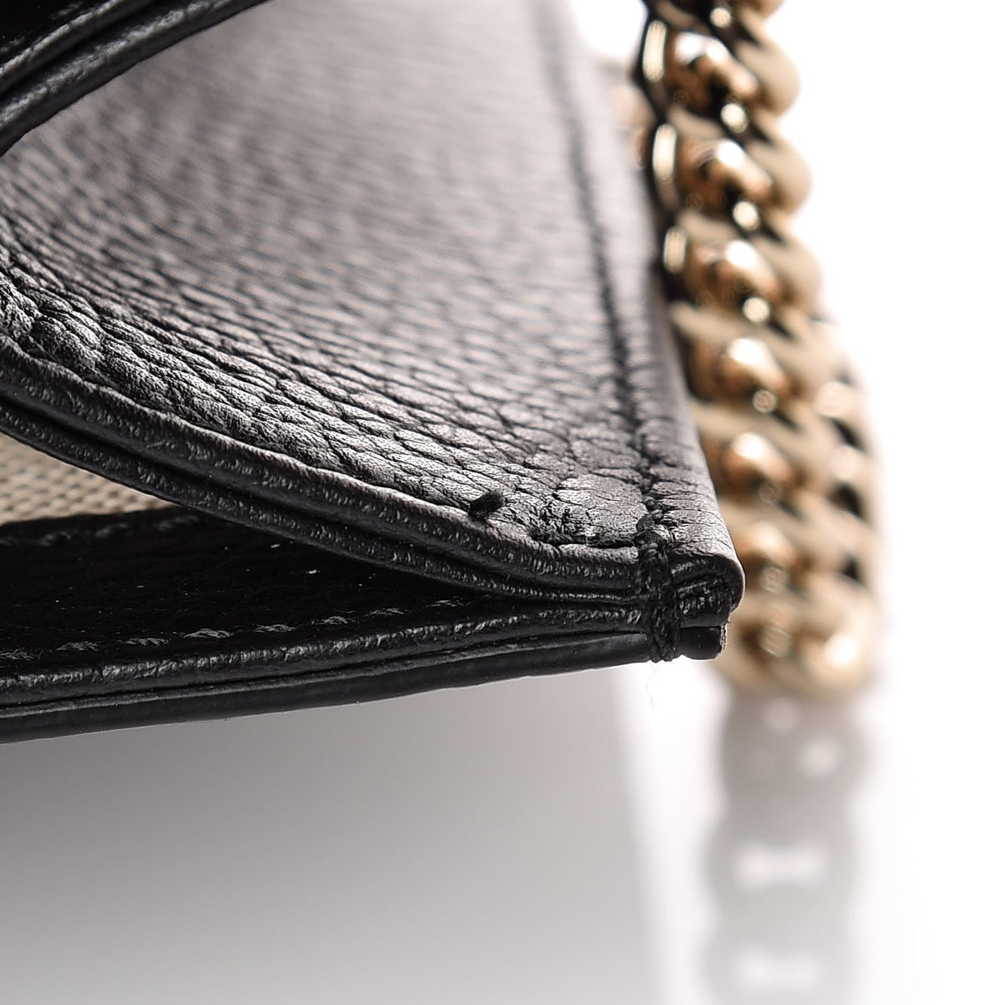 Dollar Calfskin Small Interlocking G Shoulder Bag Black