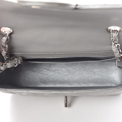 Chanel Metallic Lambskin Quilted Mini Rectangular Flap Silver 7 of 11