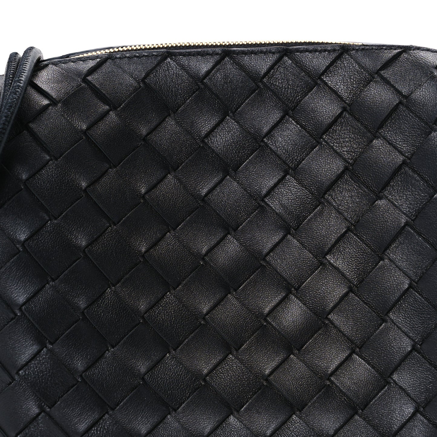 Nappa Intrecciato Small Loop Camera Bag Black