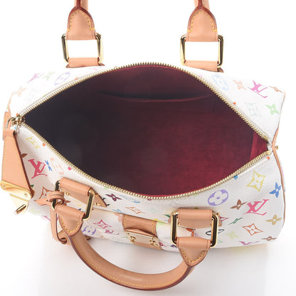 Louis Vuitton Monogram Multicolor Speedy 30 White 5 of 7