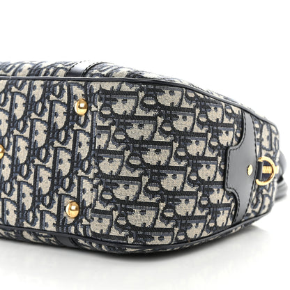 Christian Dior Oblique Large D-Vibe Bowling Bag Navy 9 of 9